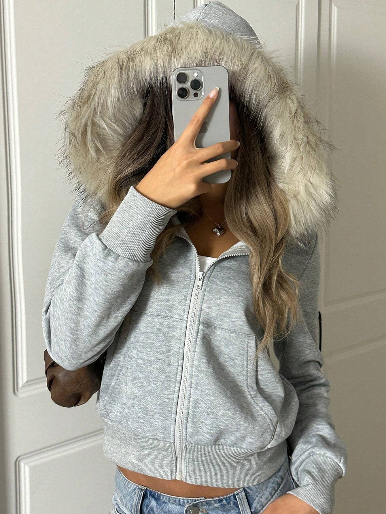Women Casual Zip Up Sweatshirt