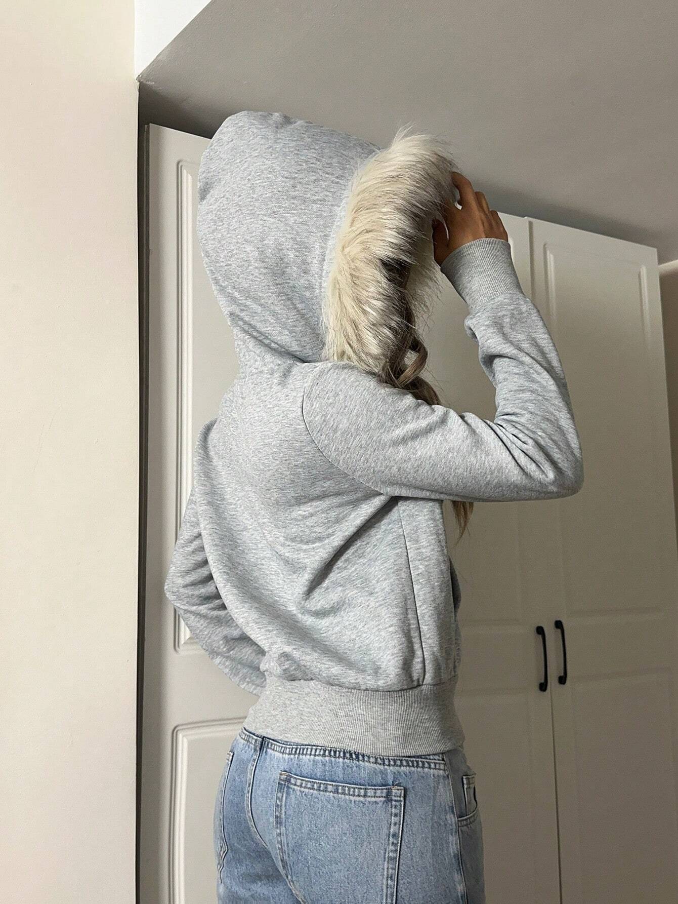 Women Casual Zip Up Sweatshirt
