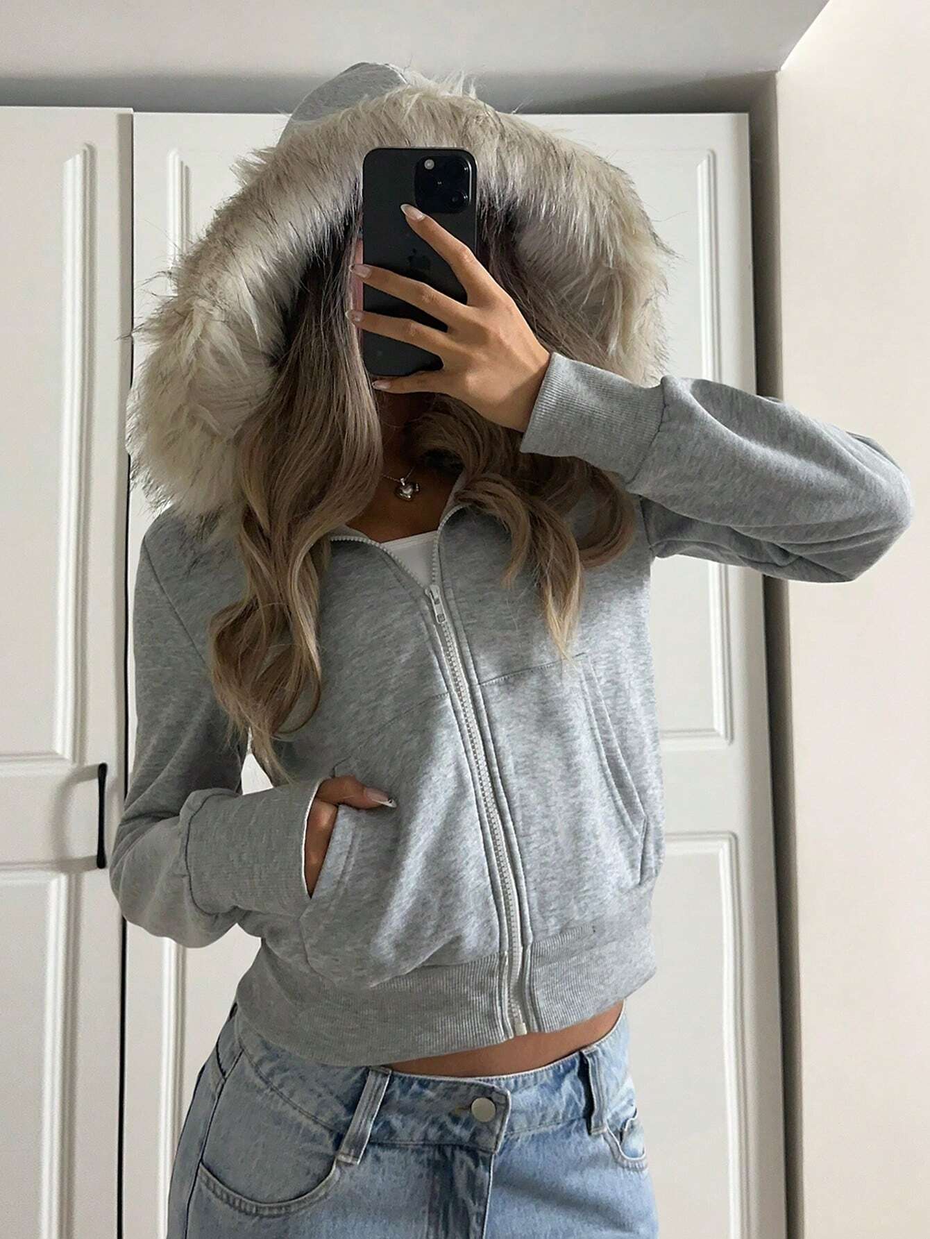 Women Casual Zip Up Sweatshirt
