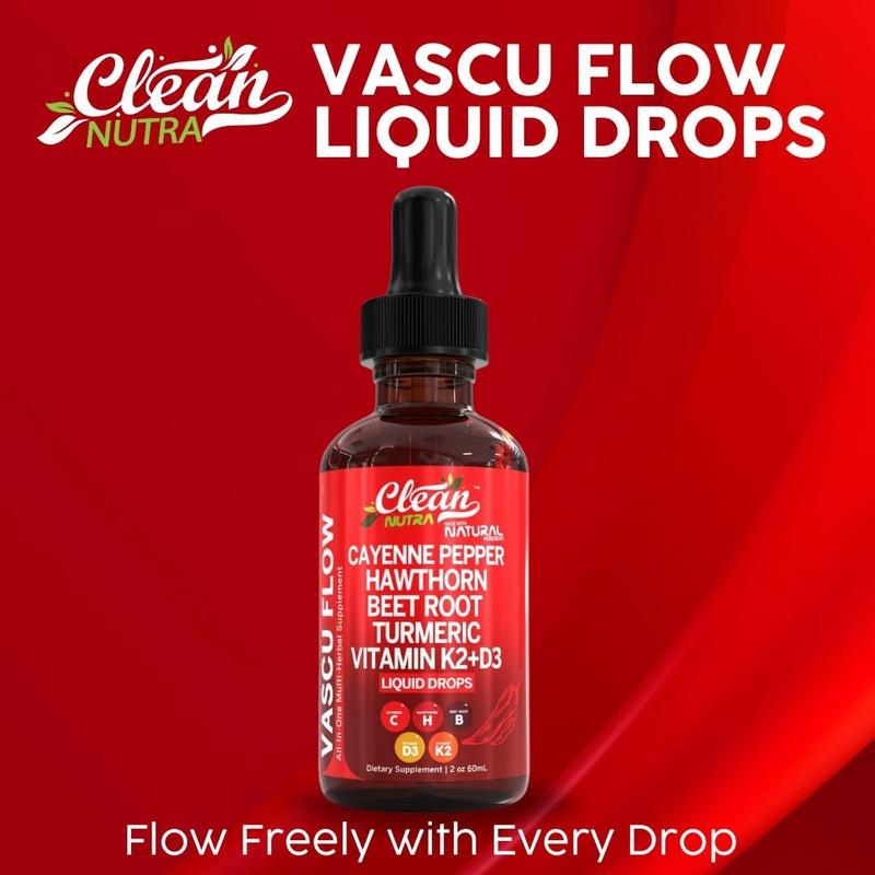 Clean Nutra VascuFlow – Cayenne & Herbal Drops.