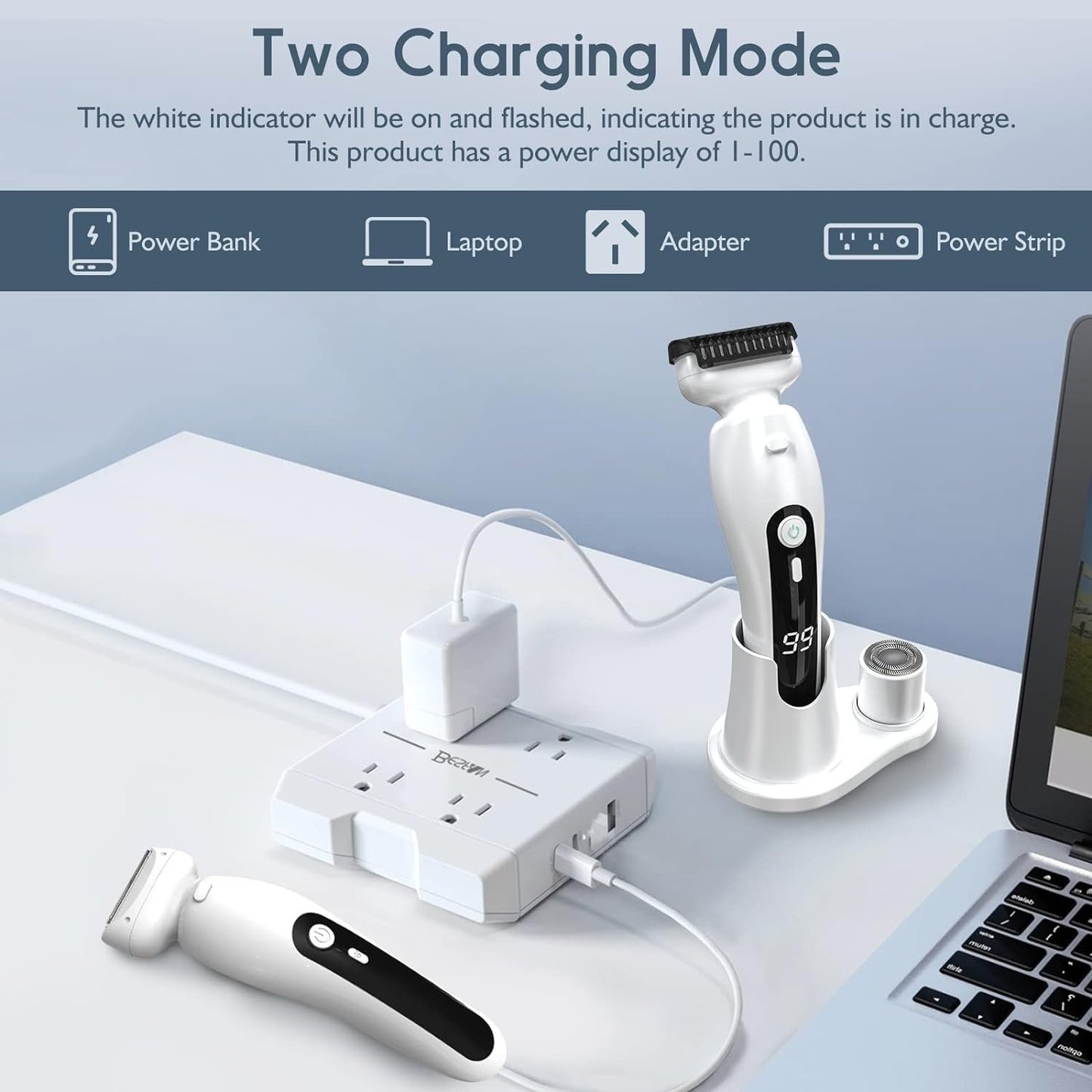 2 in 1 Electric Women Shaving With Lighting | Upgraded Version