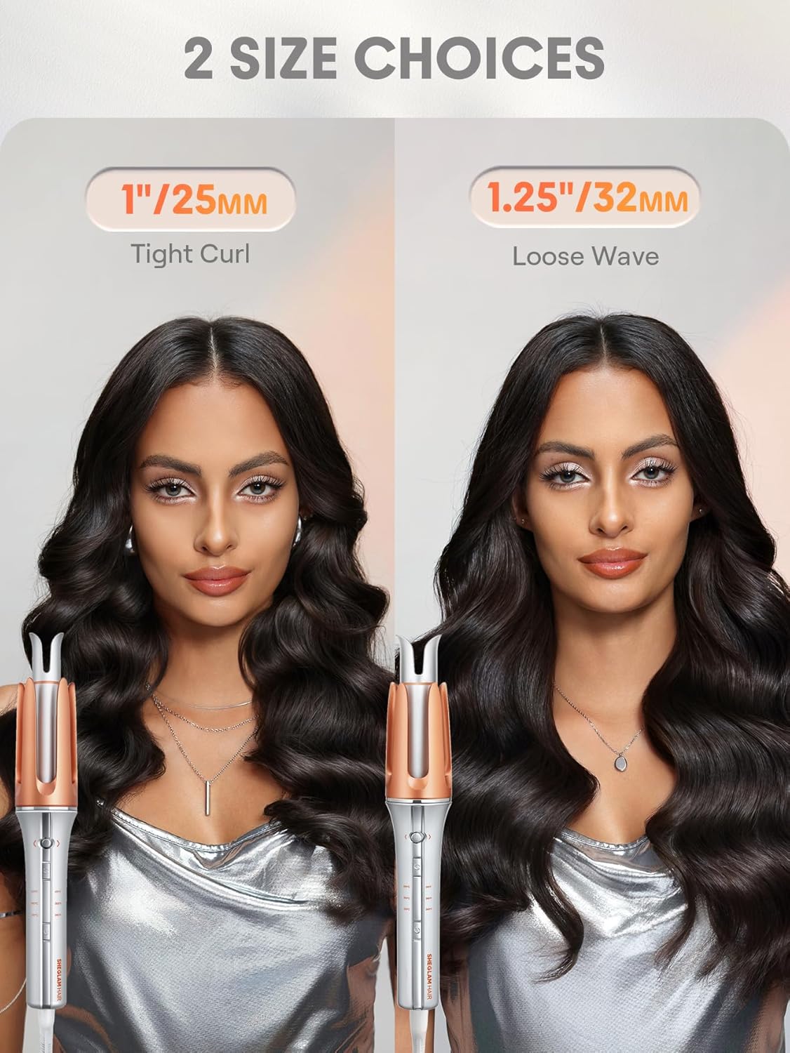 Professional Auto Rotating Curling Iron - 2 Way Rotation