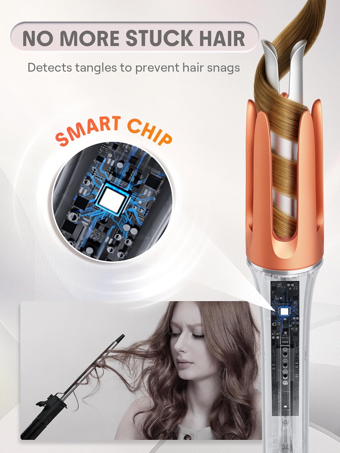 Professional Auto Rotating Curling Iron - 2 Way Rotation