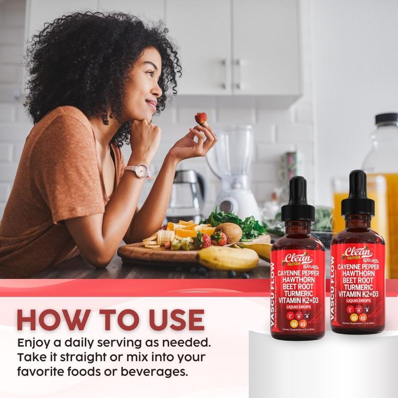 Clean Nutra VascuFlow – Cayenne & Herbal Drops.