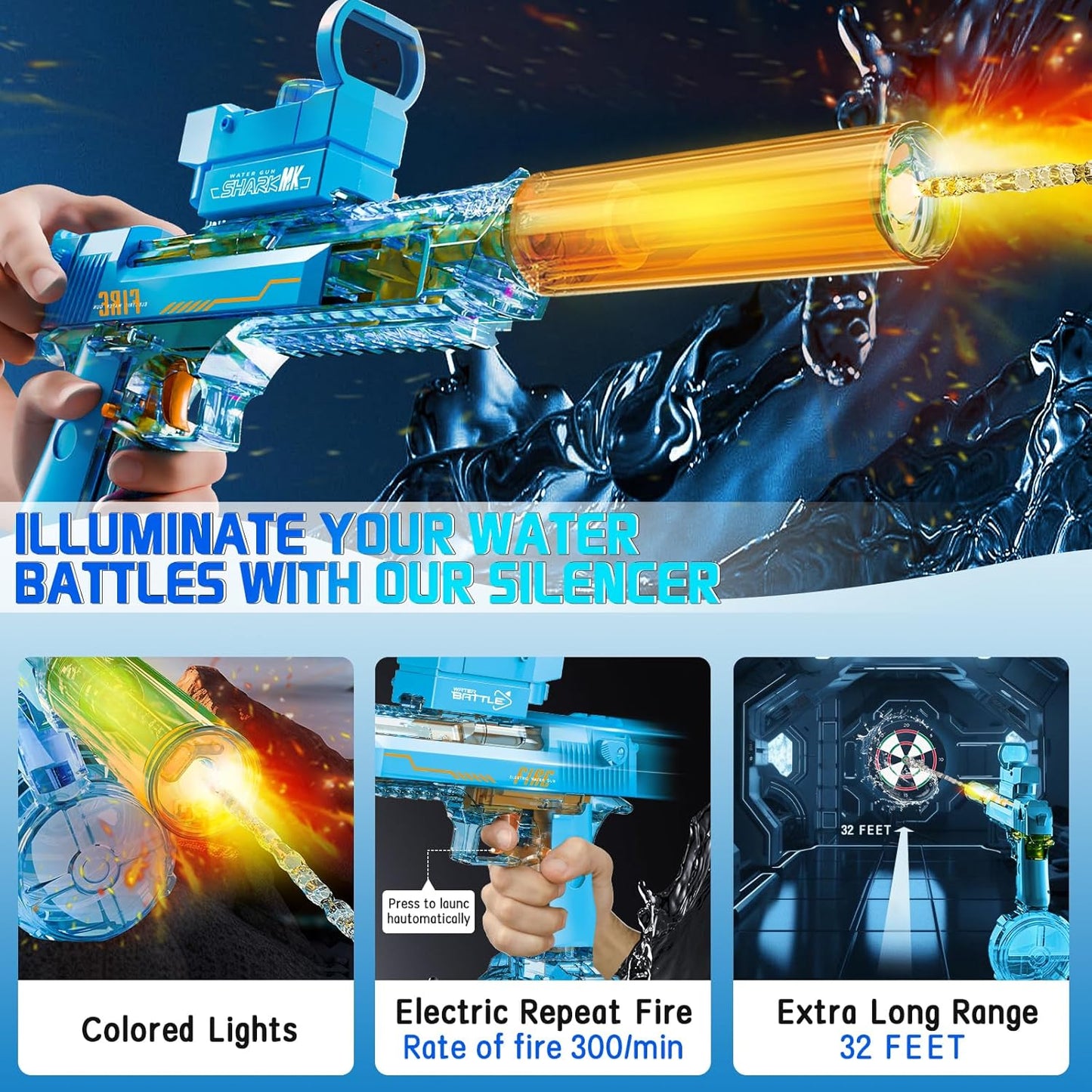 Desert Eagle – Electric Light Edition Water Gun
