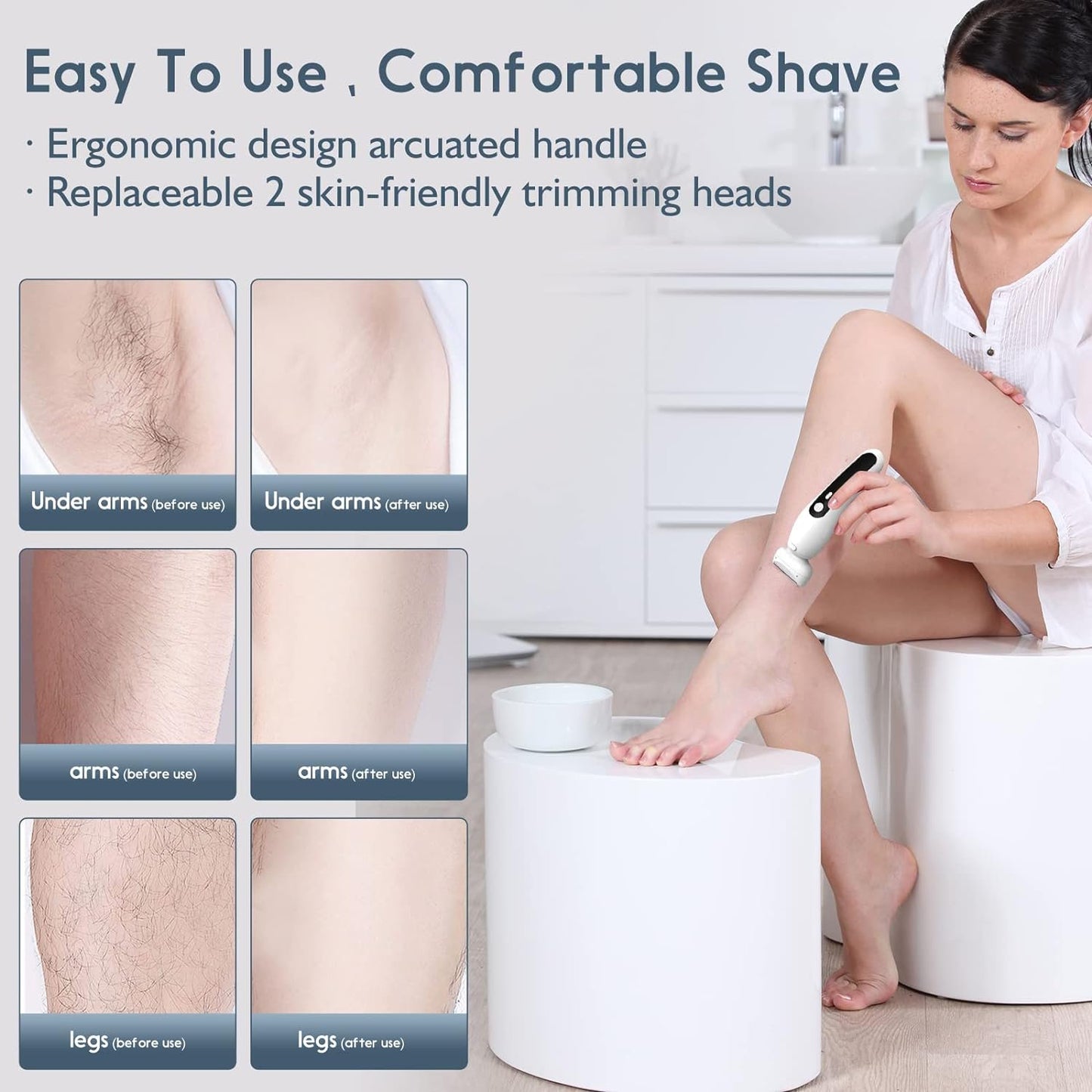 2 in 1 Electric Women Shaving With Lighting | Upgraded Version