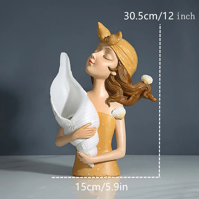 DADINE4U™ HANDMADE GIRL STATUE DECORATION