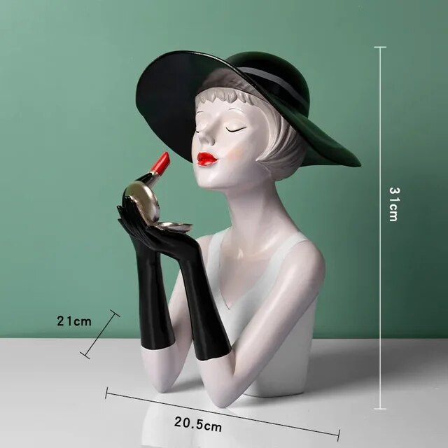 DADINE4U™ HANDMADE GIRL STATUE DECORATION