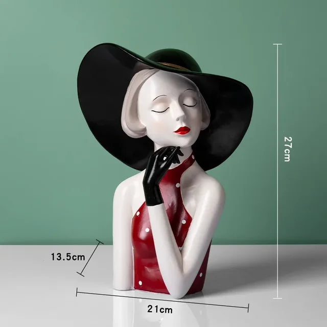 DADINE4U™ HANDMADE GIRL STATUE DECORATION