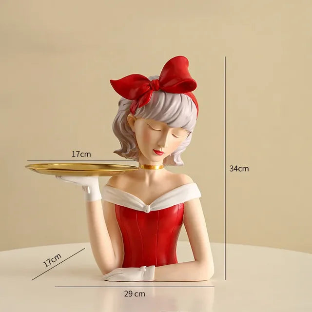 DADINE4U™ HANDMADE GIRL STATUE DECORATION