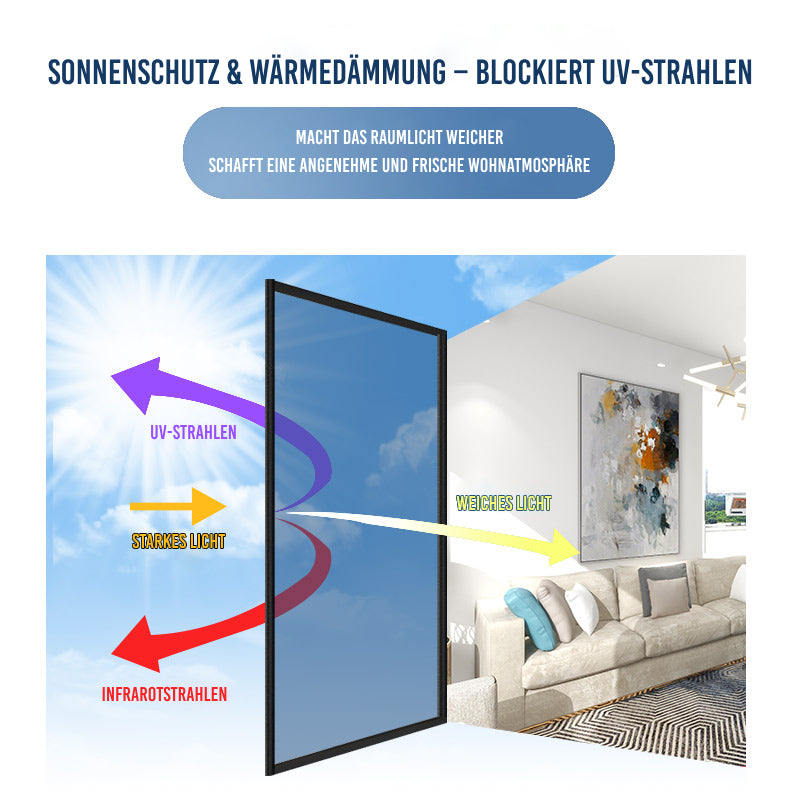 Einseitige Sichtschutz-Fensterfolie