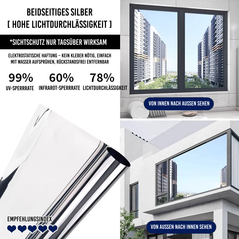 Einseitige Sichtschutz-Fensterfolie