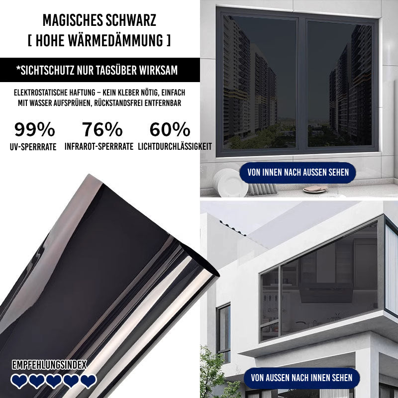 Einseitige Sichtschutz-Fensterfolie
