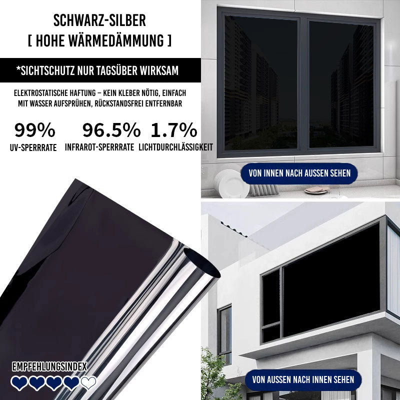 Einseitige Sichtschutz-Fensterfolie