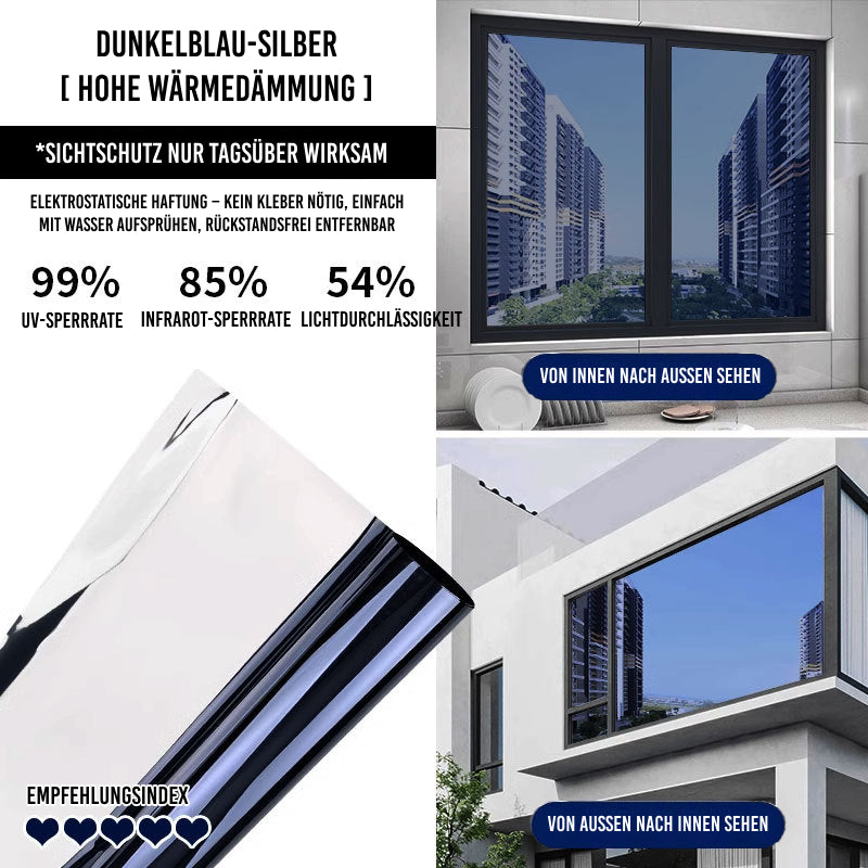 Einseitige Sichtschutz-Fensterfolie