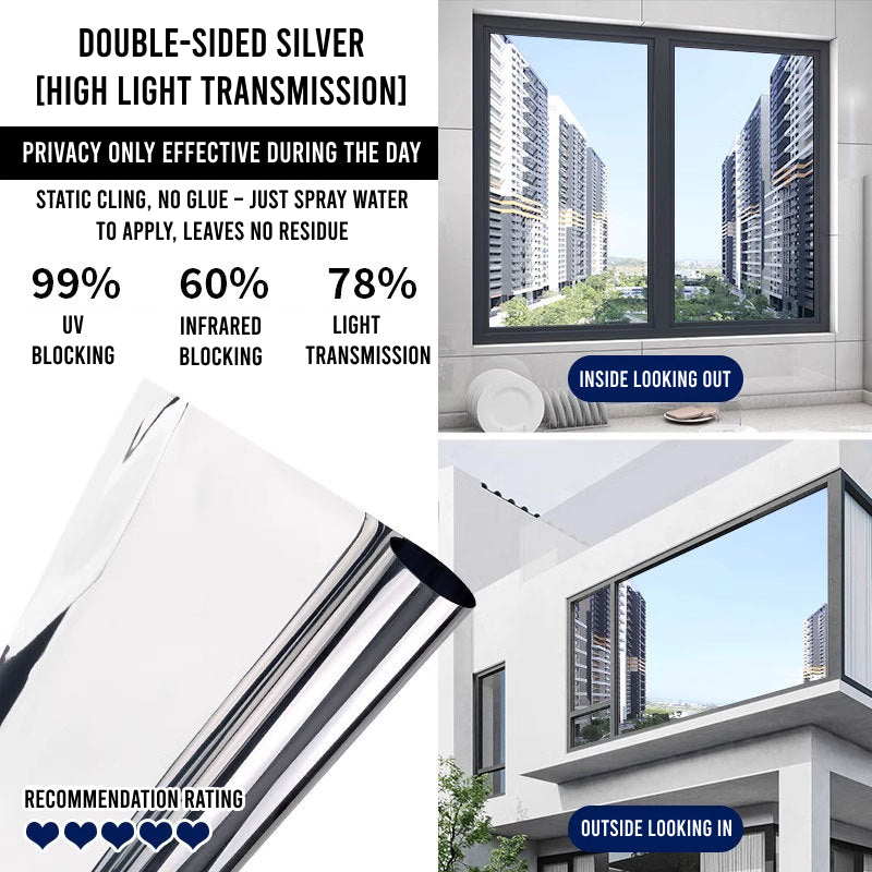 One-way Privacy Window Film - 16.4ft Roll (5m)
