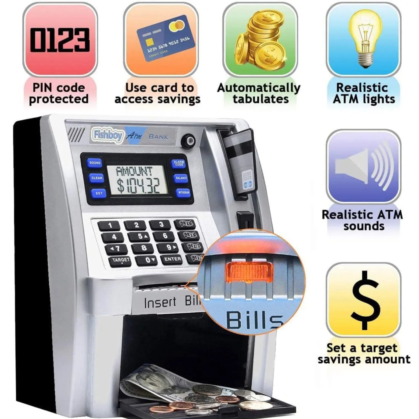 DADINE4U™ NEW ATM ELECTRONIC PIGGY BANK