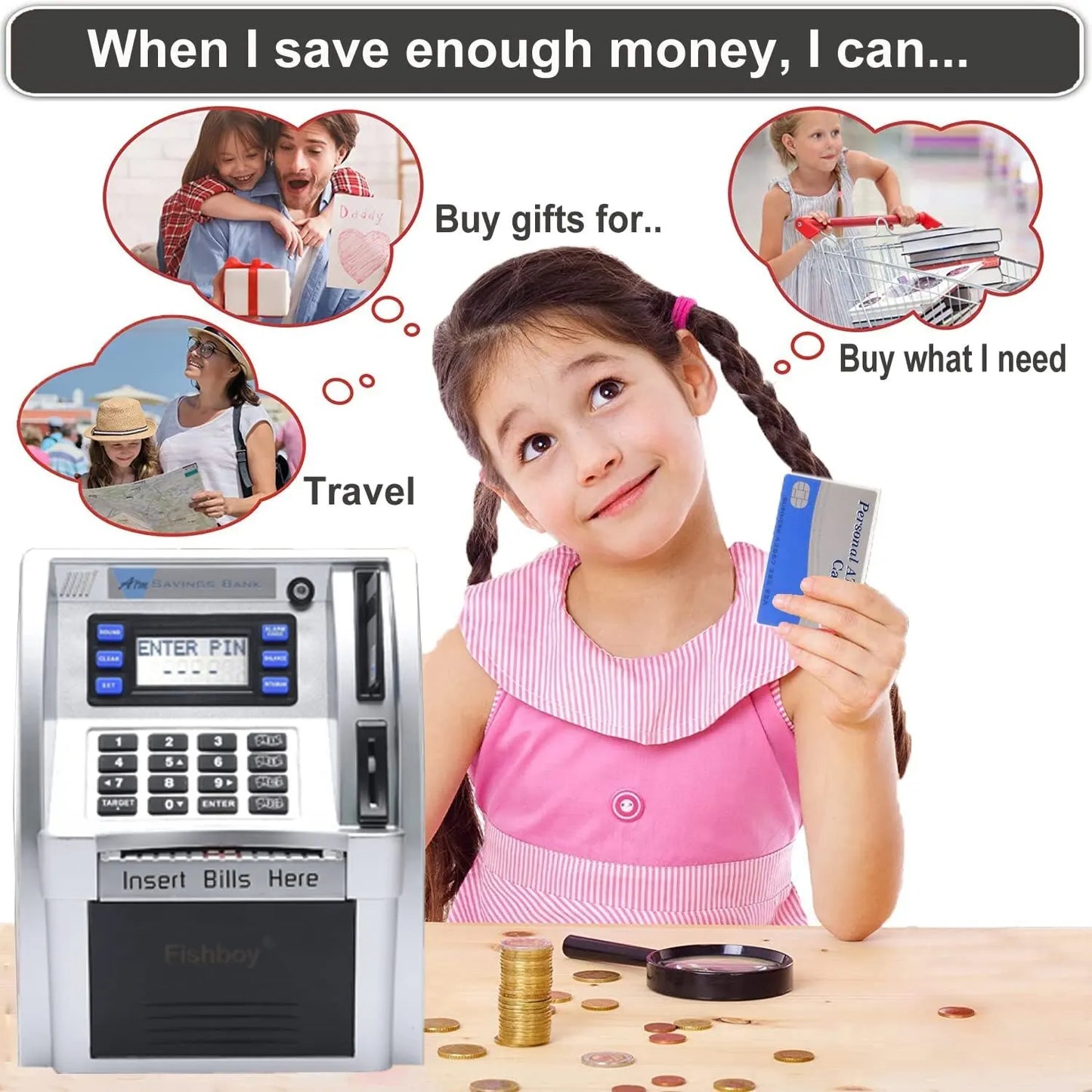 DADINE4U™ NEW ATM ELECTRONIC PIGGY BANK