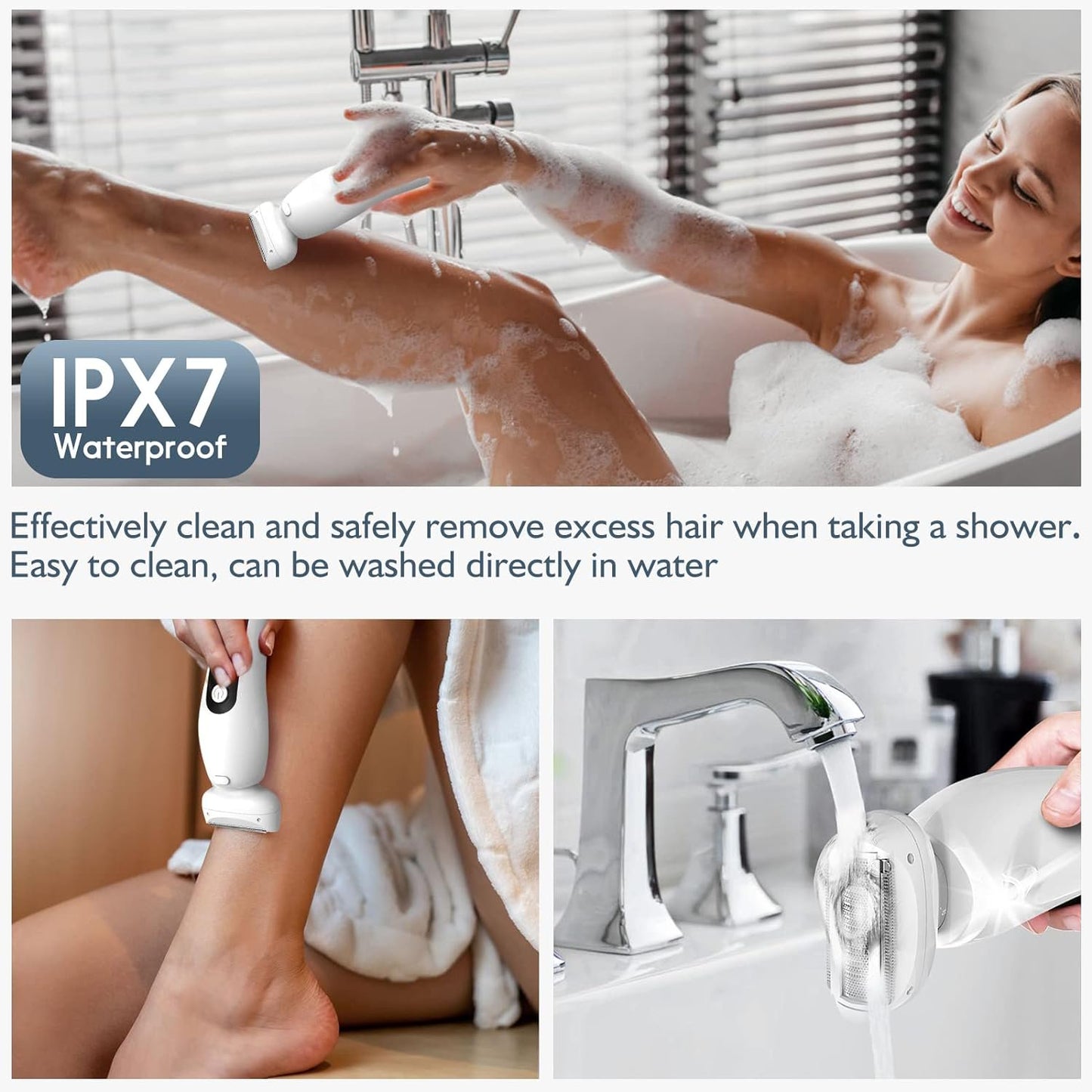2 in 1 Electric Women Shaving With Lighting | Upgraded Version