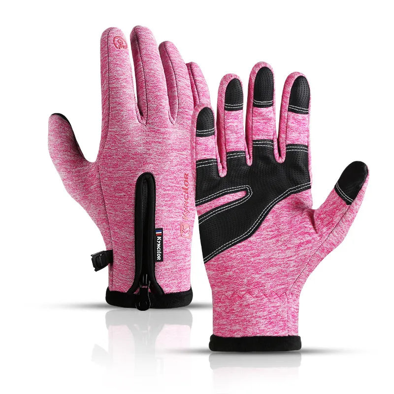 Winter Gloves | Waterproof | Thermal Fleece Lined | Resistant Touch Screen | Non-slip Riding