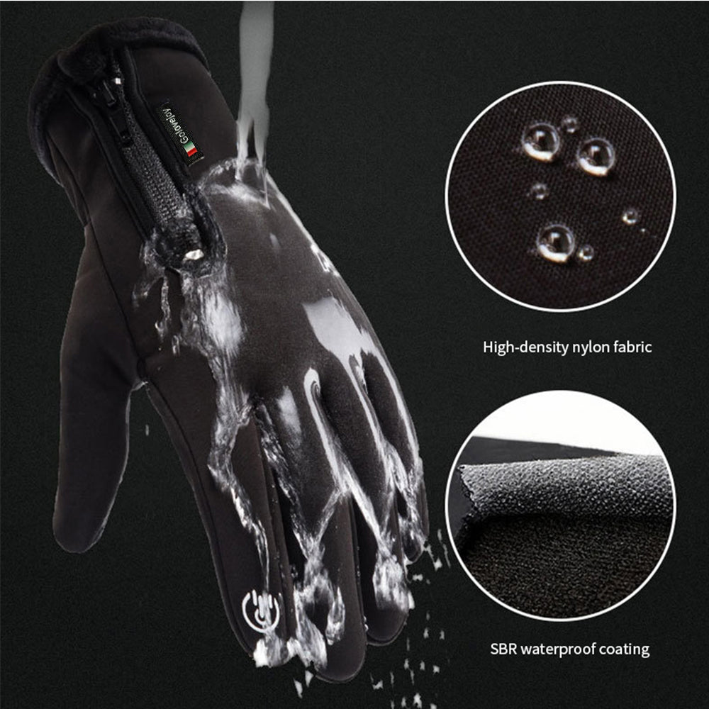 Winter Gloves | Waterproof | Thermal Fleece Lined | Resistant Touch Screen | Non-slip Riding