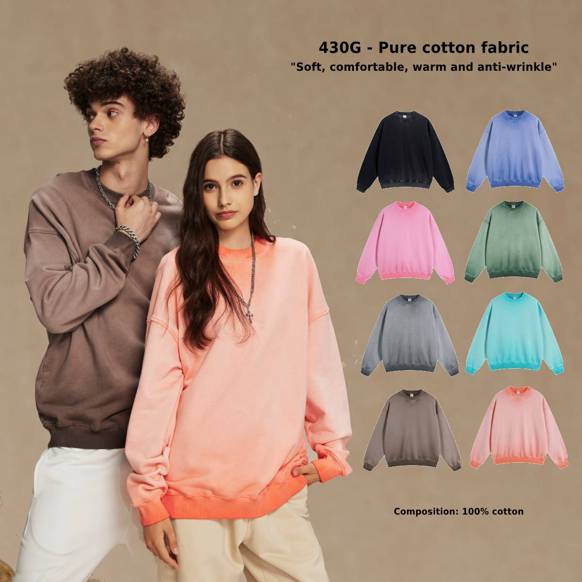 Oversize Unisex Washed Reverse Color Old Washed - New Retro Collection 2025